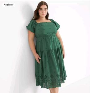 Green Shifli Dress for Plus Size
