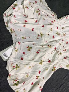 Cherry White Dress
