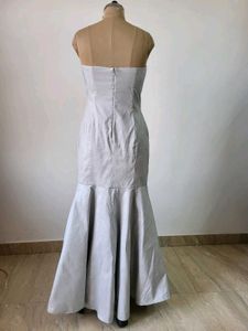 Elegant Silver Formal Gown