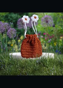 Crochet Drawstring mini coin purse. buy any 1