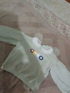 Cute Flower Applique Top