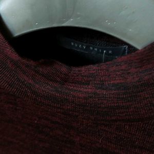 🫅 Elegant Bodycon Party Dress Burgundy