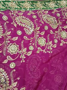 Elegant Ethnic Saree With Belous