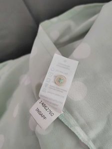 Light Green Colour With White Circles Design