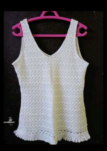 Dorothy Perkins White Crochet top