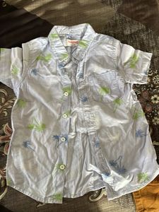 Babyhug Outfit: Shirt &amp; Corduroy Pants