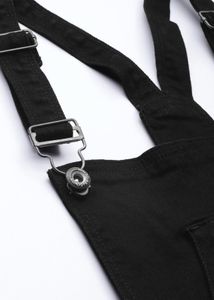 Black Denim Overalls