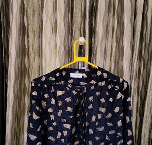 Fabienne Chapot Sunset Foil Print Blouse ✨🖤