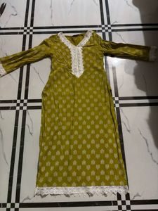 Elegant Green Printed Kurta