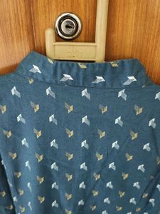 Khadi Collared kurta With 2 Pockets Size 38