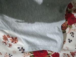 Grey Korean Crop Top