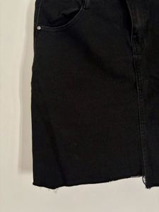 Denim Charcoal Grey Skirt