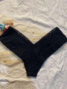 Black Thong Penty Size 26-28 Can Wear