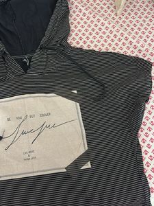 Striped Hoodie Top