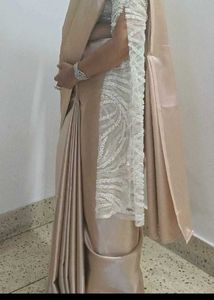 Elegant Beige Saree ready to wear
