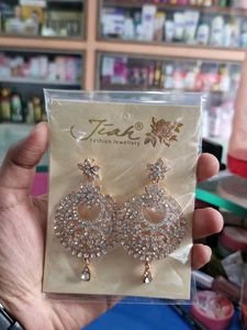 Sparkling Rose Gold Earrings