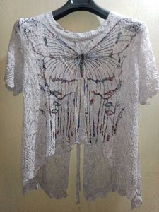 Butterfly Crochet Top