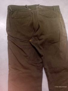 Olive Green Casual Pants