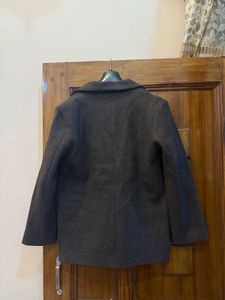 Stylish Brown Wool Blend Blazer