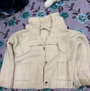 Cream Knit Cardigan