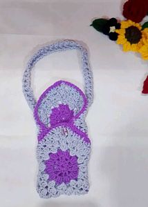 Crochet Sling Bag Suitable For Mobile Phone