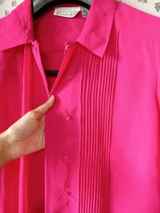 Hot Pink Button Down Shirt