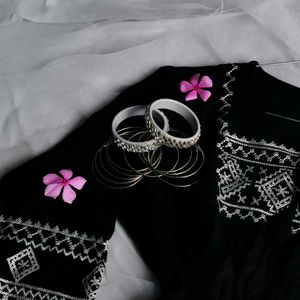 Elegant Black Kurta🪞✨