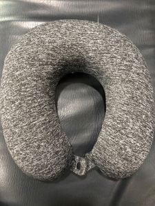 Gray Travel Neck Pillow With Memory Foam