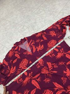 High Low Floral Print Tunic &amp; Pants Set