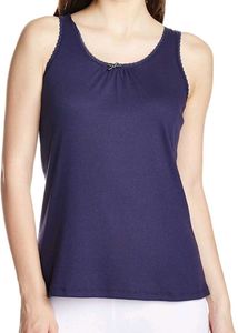 Jockey Women's Cotton 🔵 Lace Back Tank Top