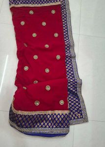 Heavily Embroidered Saree