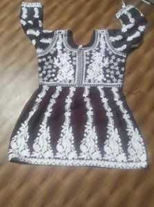 Heavy Embroidery Work Anarkali Kurta