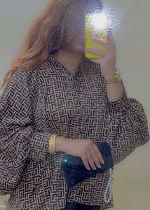 Dubai Style Co-ord Set Plazo And Shirt Styl