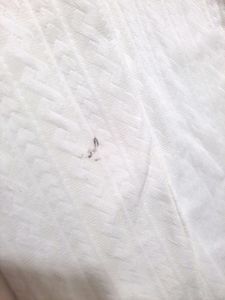 White Fullsleeves Top With Net And Rhinestones