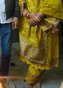 3 Peice Suit For Haldi Ceremony