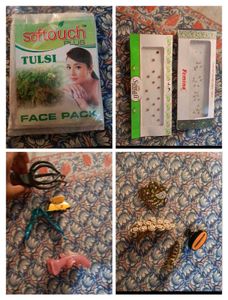 mixed clutchers and face pack , ethnic