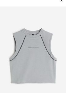 Grey Sleeveless Top