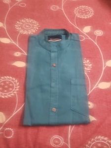 Band Collar Button Down Shirt