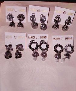 Jhumka Earrings set of Six