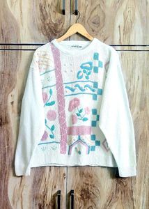 Embroidery Design Pullover Size-44-46