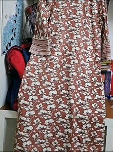 Cotton Rayon plazoo suit