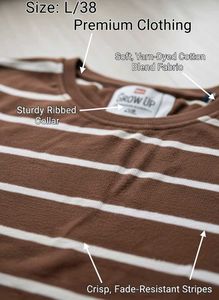 Striped Long Sleeve T-Shirt for men (L) size