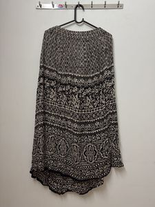 Boho Print Midi Skirt