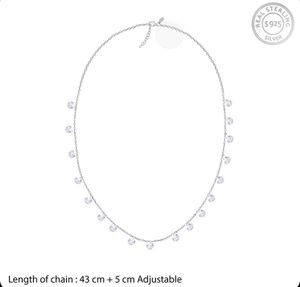 Silver Crystal Necklace