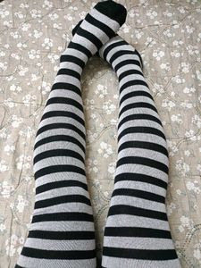 Emo Stripes Thigh high Socks
