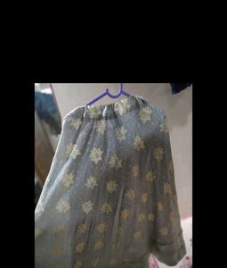 grey ethnic skirt