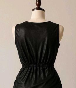 Black Shimmer Bodycon Mini Dress For Women