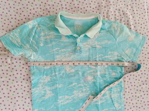 DNMX Tropical Print Polo Shirt -