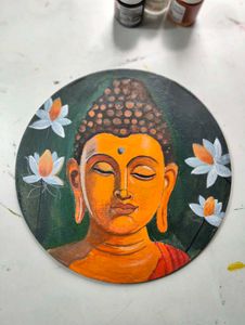 bhudh acrylic painting 🎨