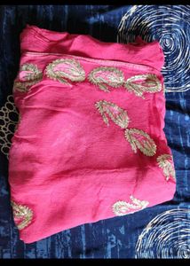 Pink Gotta Patti Saree
